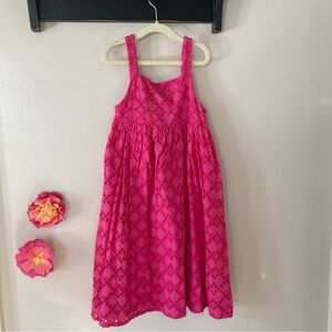 Zara Pink Eyelet Kids Dress